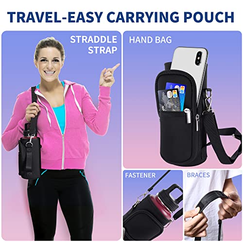 Aexpf 32 Oz Water Bottles With Sleeve, Metal Thermos Water Bottle With Straw, Reusable Leakproof Water Jugs For Drinking, Insulated Water Flask For Gym Camping, Ruby Red Na #TOP5