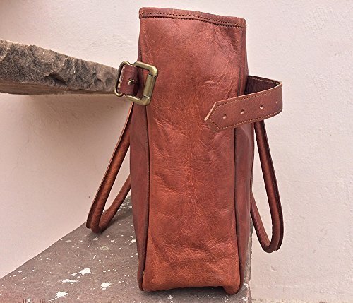 Pascado Large genuine Leather women's tote shoulder handbag shopping top-handle carry on purse bag