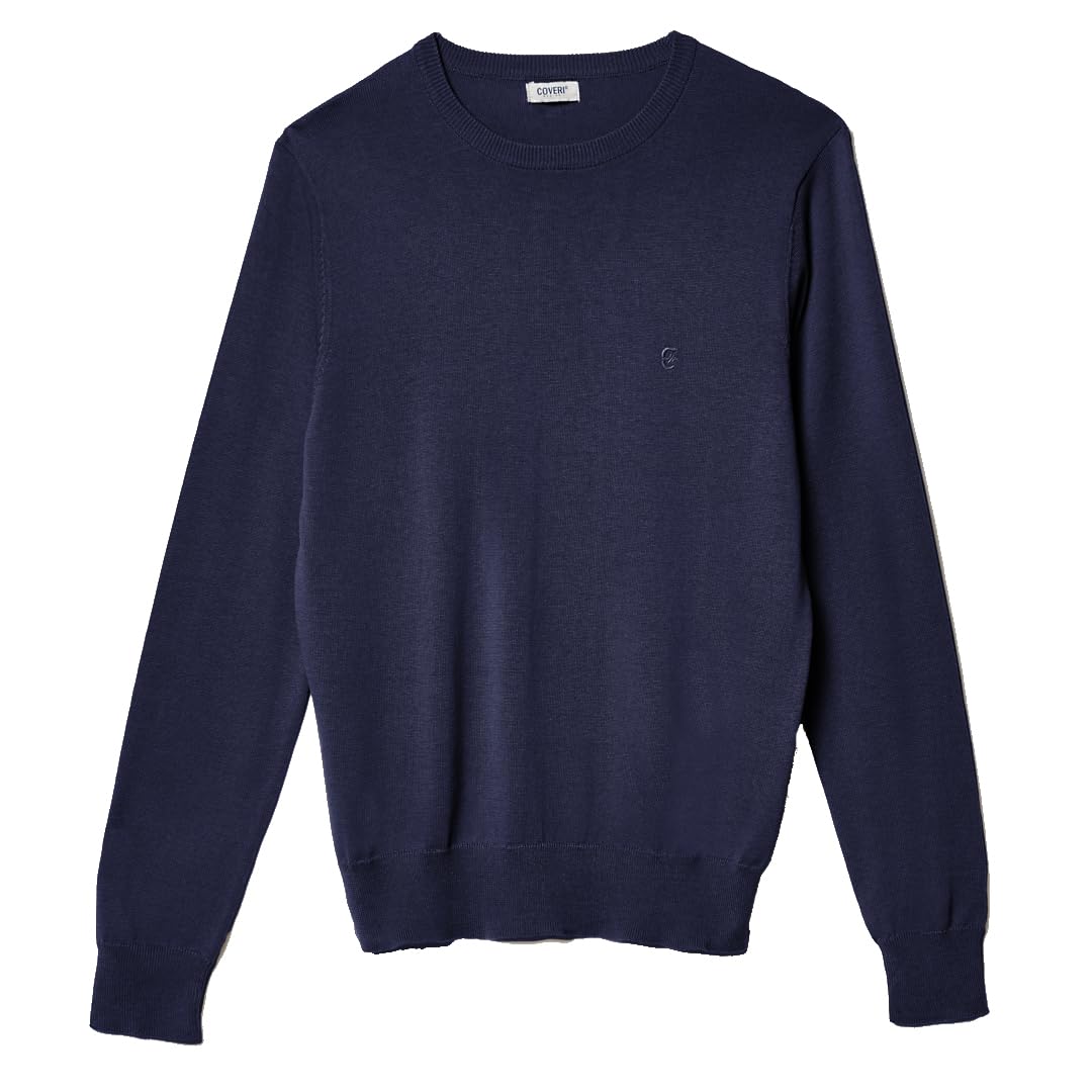 Coveri Maglione Maglioncino da Uomo Leggero Girocollo 100% Cotone M L XL XXL 3XL