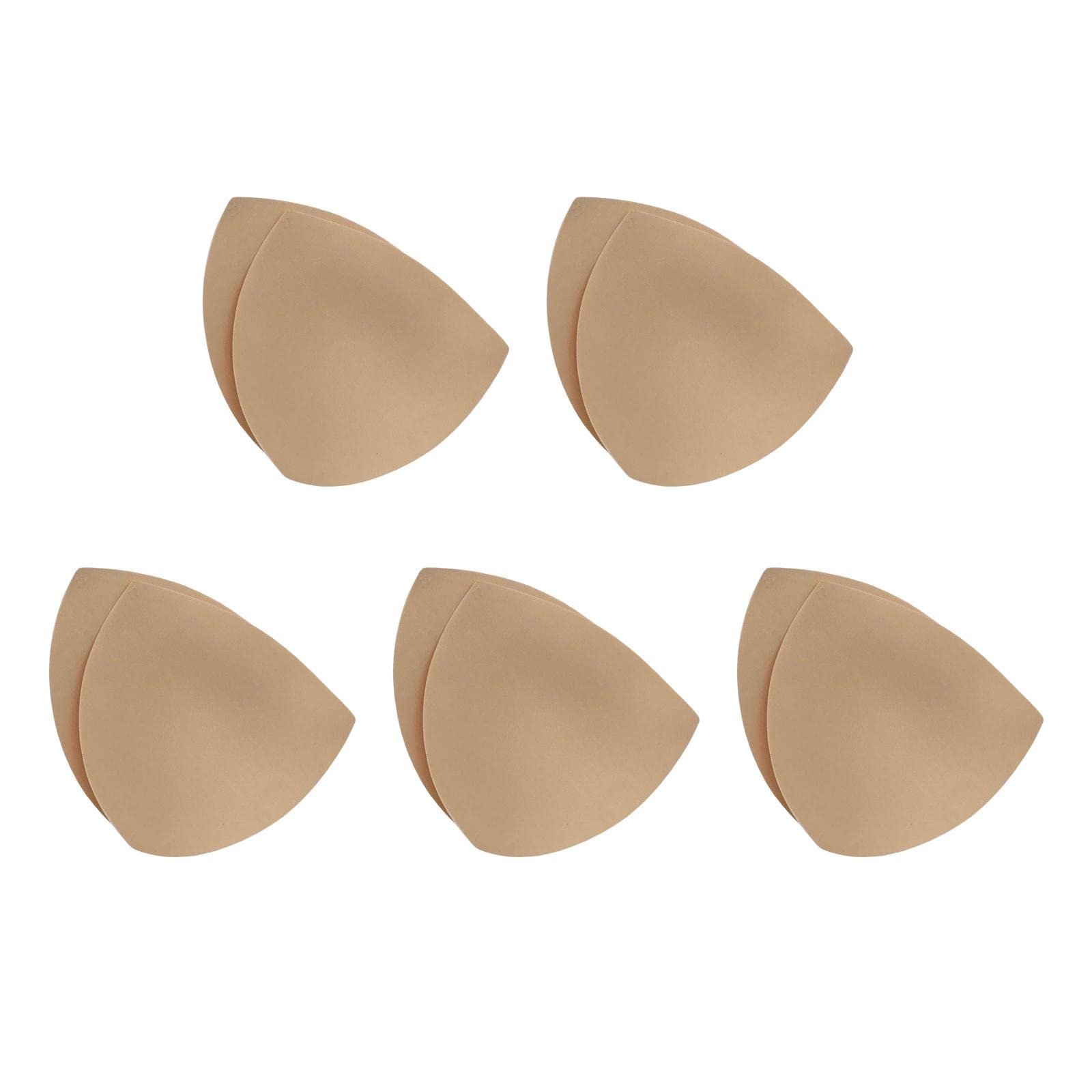 5Pairs Womens Bra Inserts Pads Comfy Push up for Bikini Yoga Bra XS Skin-image-29