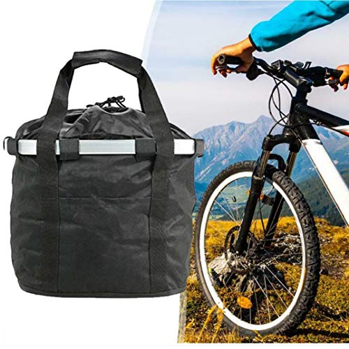 Frente de la Bicicleta Cesta, Cesta Plegable de la Lona del Perro del Portador del Bolso de múltiples Funciones de la Bici del Manillar extraíble Cesta Organizador para Mascotas, IR de