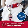 Coastal Pet Styles Adjustable Dog Collar - Stylish Patterned Fabrics - Snap-Lock Buckle - Adjustable Dog Collar - for Small, Medium or Large Dogs - Special Paws - 3/8 x 08-12