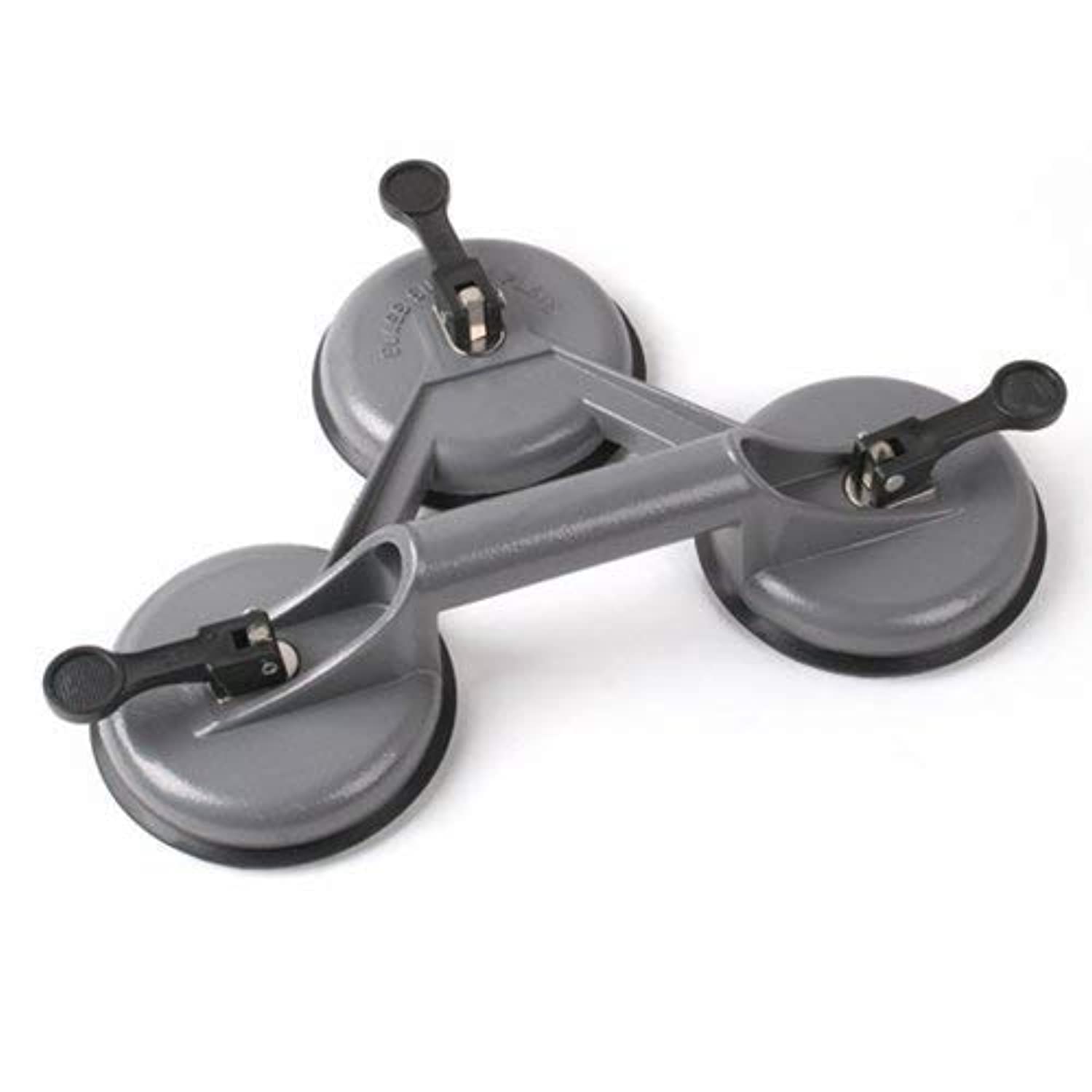Royal ApexHeavy Duty Suction Cup Aluminium Glass Lifter Sucker Pad Carrying Grabbing Tile Puller Gripper for Lifting and Moving Glass, Floor, Window, Tile, Granite & Doors (Pack of 1, Three Pad)