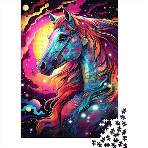 Puzzle 1000 piezas de caballo y luna galaxia como idea de regalo de cumpleanos