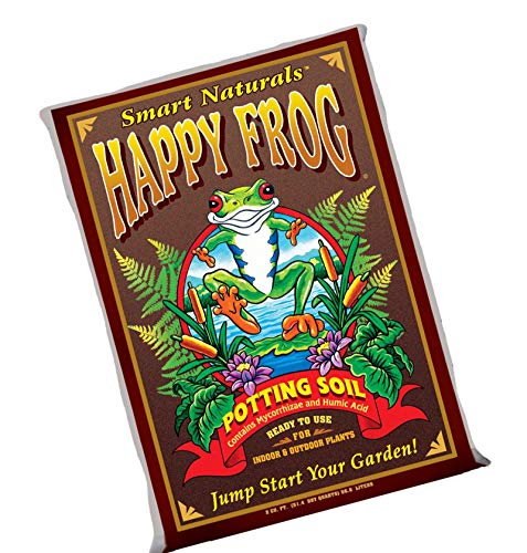 Foxfarm Fx14047 Happy Frog Ph Adjusted Organic Plant Garden Potting Soil Mix Bag, 2 Cubic Feet (3 Pack) #TOP3