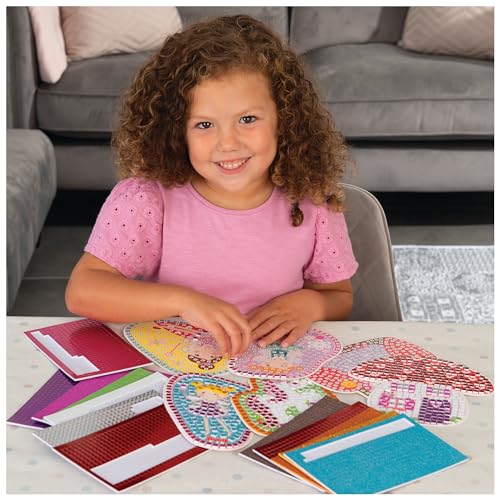 Galt Fairy Sparkle Mosaics -Childrens Glitter Mosaic Set,Arts and Crafts Kit for Kids,Colourful Design Tile by Number Pictures and 5000Plus Self-Adhesive Glitter and Foil Foam Tiles -Ages 5 Years Plus - Image 4