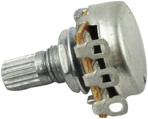 Musiclily A500K Mini Metric Coarse 18-Spline Split Short Shaft Pots Audio Taper Potentiometers for Electric Guitar Bass (Set of 2) - Image 5