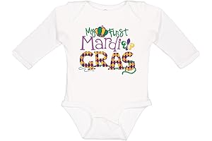 My First Mardi Gras: An Adorable Long Sleeve Creeper for Baby Girls