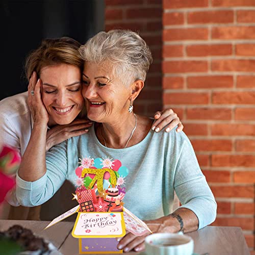 Biglietto Biglietti Auguri Compleanno Pop Up 3d 70...