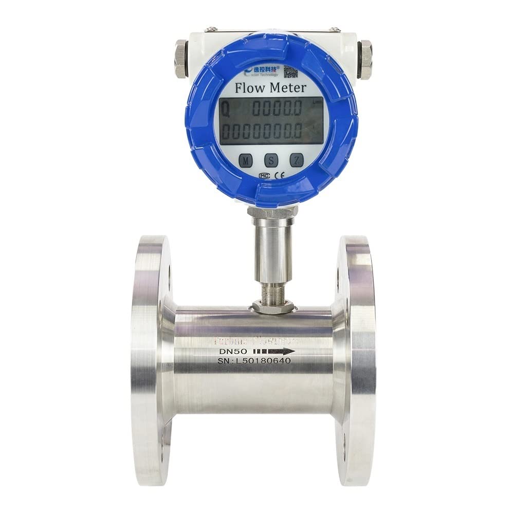 Caudalímetro Ultrasónico, Medidor de flujo de agua de la turbina DN40/50/65/80/100/125 Medidor de flujo digital Turbine Flower for gasolina de gasolina Gasolina agua de agua Alcohol 4-20 MA RS485(DN40