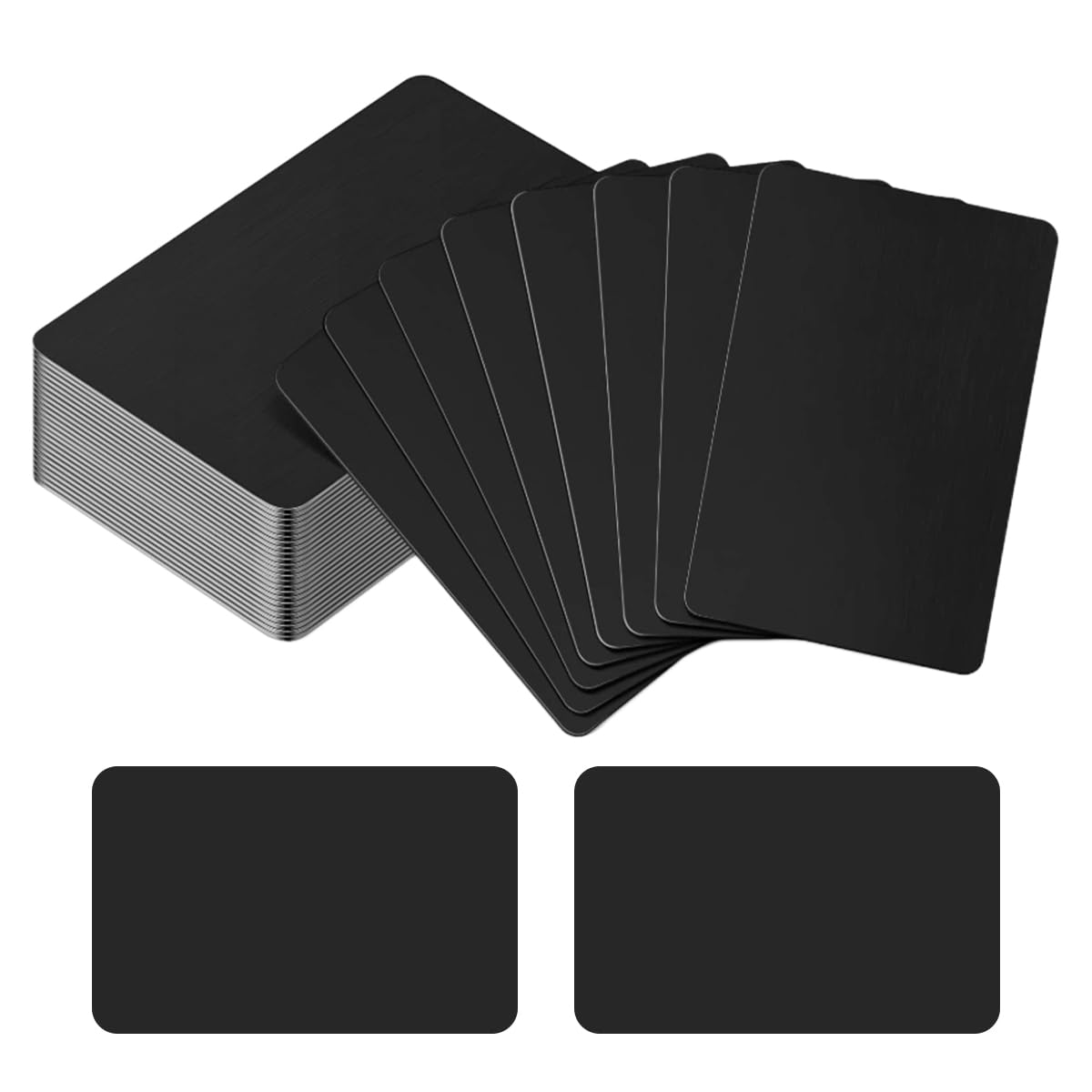 25 Stück NFC Karten Schwarz, Wiederbeschreibbar NFC Cards NTAG215, 504 Byte Speicher Programmierbar Chip Tag, Blanko Digitale Visitenkarte, Visitenkartenchip für Allen NFC Fähigen Mobilgeräten