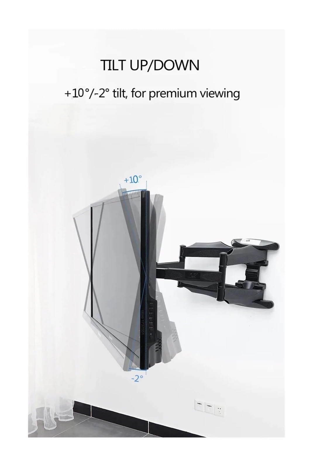 Soporte De Pared Universal Ajustable For TV LCD De Movimiento Completo