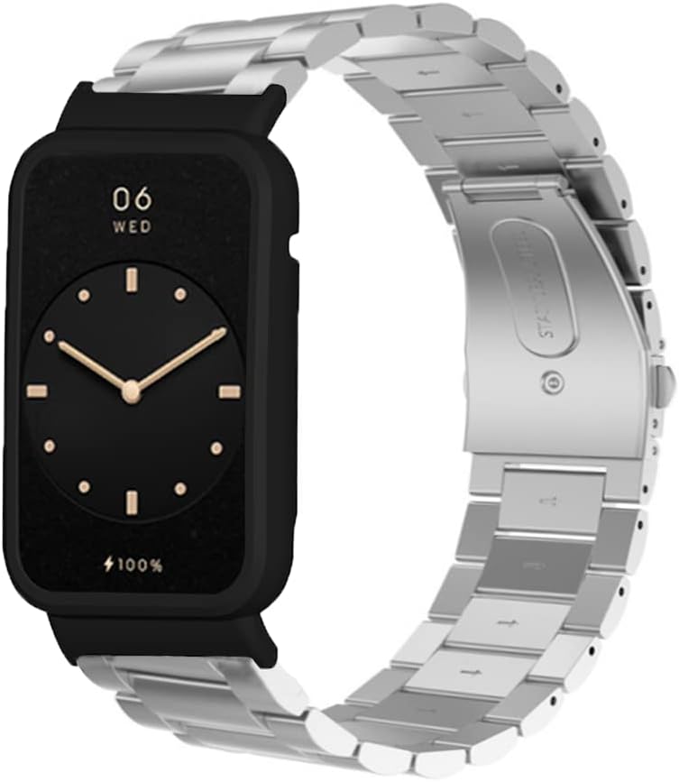 Senter Correa de acero inoxidable de tres cuentas de liberación rápida para reloj inteligente Huawei Band 7 Pro