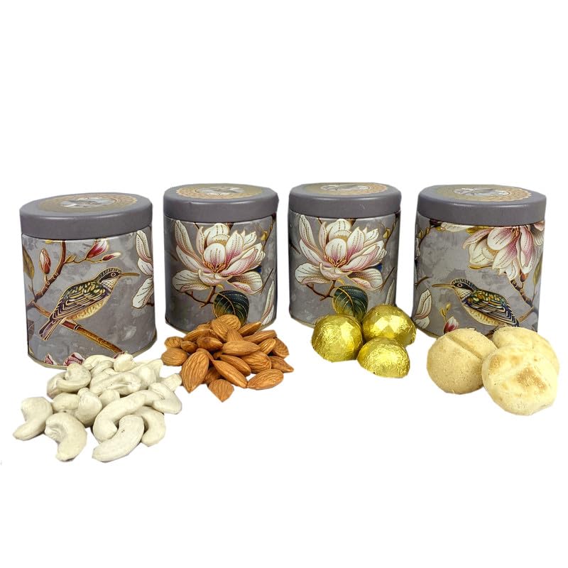 Image of NUTRI MIRACLE Rakhi Gift Hamper with Chocolates, Dry Fruits, Tilak Thali and Greeting Card for Bhaiya Bhabhi and Family