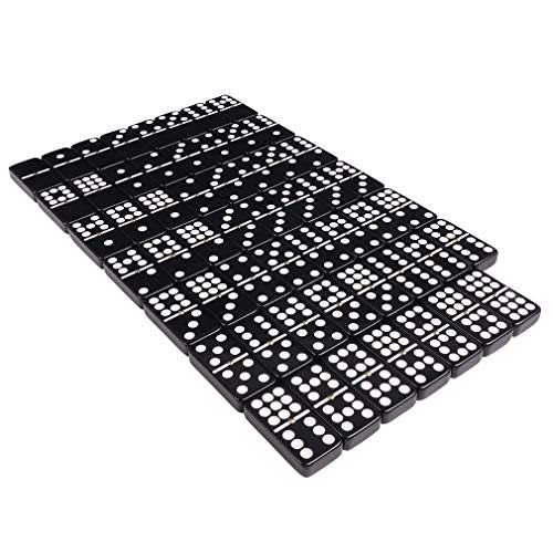 Set Dominoes Negro Grande Double 9 con Estuche miniatura 6