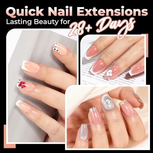 Image of UNA GELLA Short Square Nail Tips Pre-buff Half Matte Gel Nails Tips 120Pcs | Soft Gel Nail Tips Short Square Clear Full Cover Fake Acrylic Nails for Nail Extensions DIY Home Salon 12 Sizes for Women