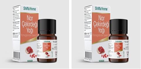 Shiffa Home Nar Çekirdeği Yağı 10 Ml – Soğuk Sıkım, Vitamin ve Mineral Bakımından Zengin, Cilt Yenileyici ve Besleyici Doğal Yağ, Antioksidan Etkili, Masaj ve Banyo Yağı (2 paketi)
