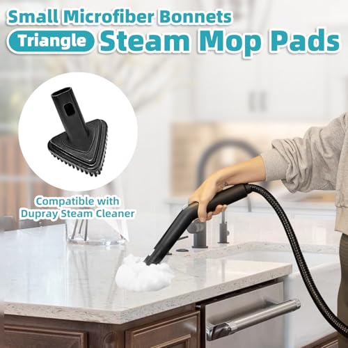 image for LOVECO Small Microfiber Bonnets (Triangle) Compatible with Dupray Stea