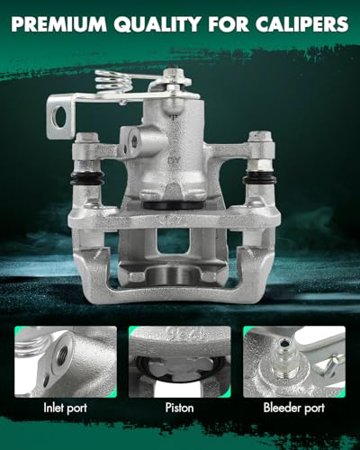 Image of SCITOO Rear Passenger Side Disc Brake Caliper 19B6792 Compatible For Dodge For Attitude 2012-2014,For Hyundai For Accent 2012-2017,With Bracket 1PC