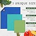 Organic Beeswax Wraps | Reusable, Eco-Friendly Food, Sandwich, Snack Wrap | Plastic Free | Premium Set of 6, 1 Large, 1 Medium, 1 Small Wrap, Button, Tie and Refresh Wax for Longer Usage