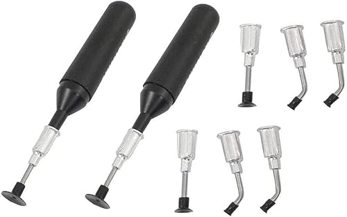 Jiayouy Paquete de 2 herramientas de succión al vacío con puntas de succión y ventosas para colocación de componentes de precisión IC SMD