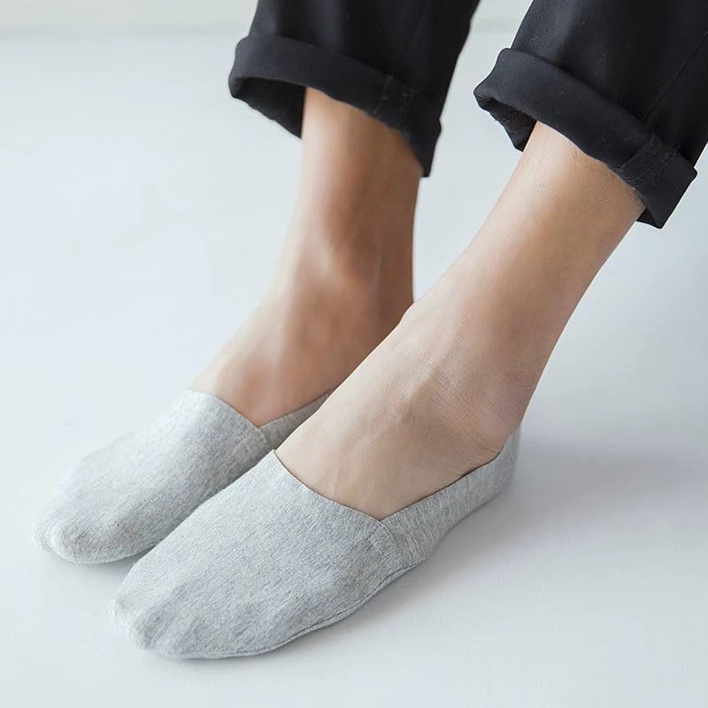 SOKA One :Les chaussettes invisibles qui tiennent en place Chaussettes Invisibles Homme Femme Coton Basses Courtes Fines Élastiques Antidérapantes pour Chaussures