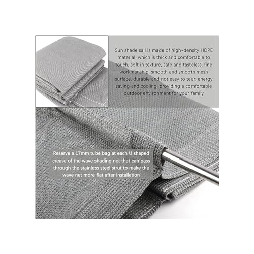 Auvent rétractable anti-UV en PEHD perméable pour une fraîcheur durable