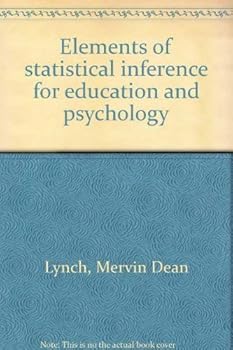 Hardcover Elements of statistical inference for education and psychology Book