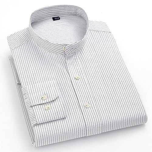 Chemises Oxford en coton pour hommes à rayures