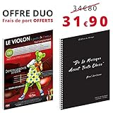  Oferta Duo – Violín para niños de 6 a 12 años – Simplemente y cuaderno de música – 12 portadas – 96 páginas