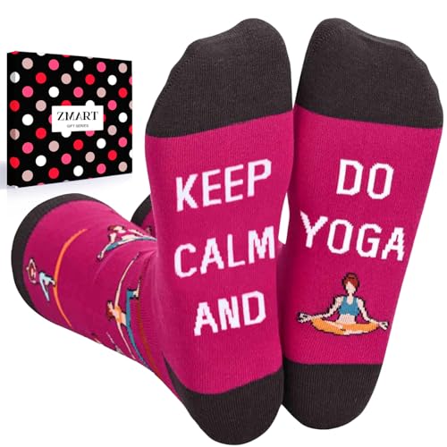 Zmart Yoga Socks For Women - Novelty Gifts For Yoga Lover Instructor, Yogi Meditation Gifts