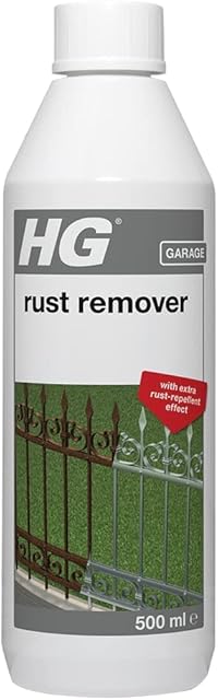 HG Rust Remover, Effective Dip Cleaner Removes Rusty Stains Fast Without Sanding, Long-Lasting Effect  500ml (176050106)