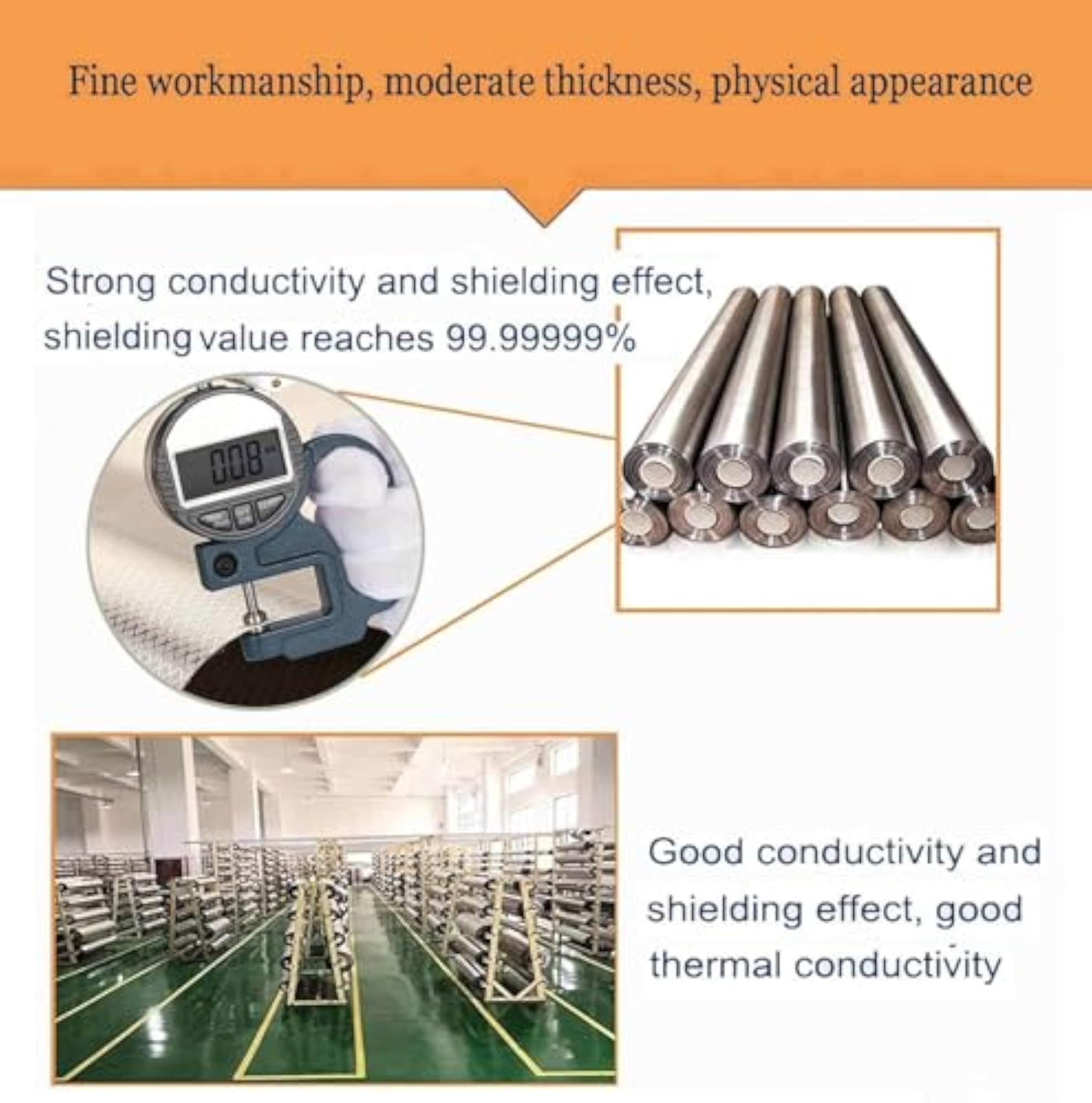 Faraday Fabric EMI RFID Shielding Material for Protection