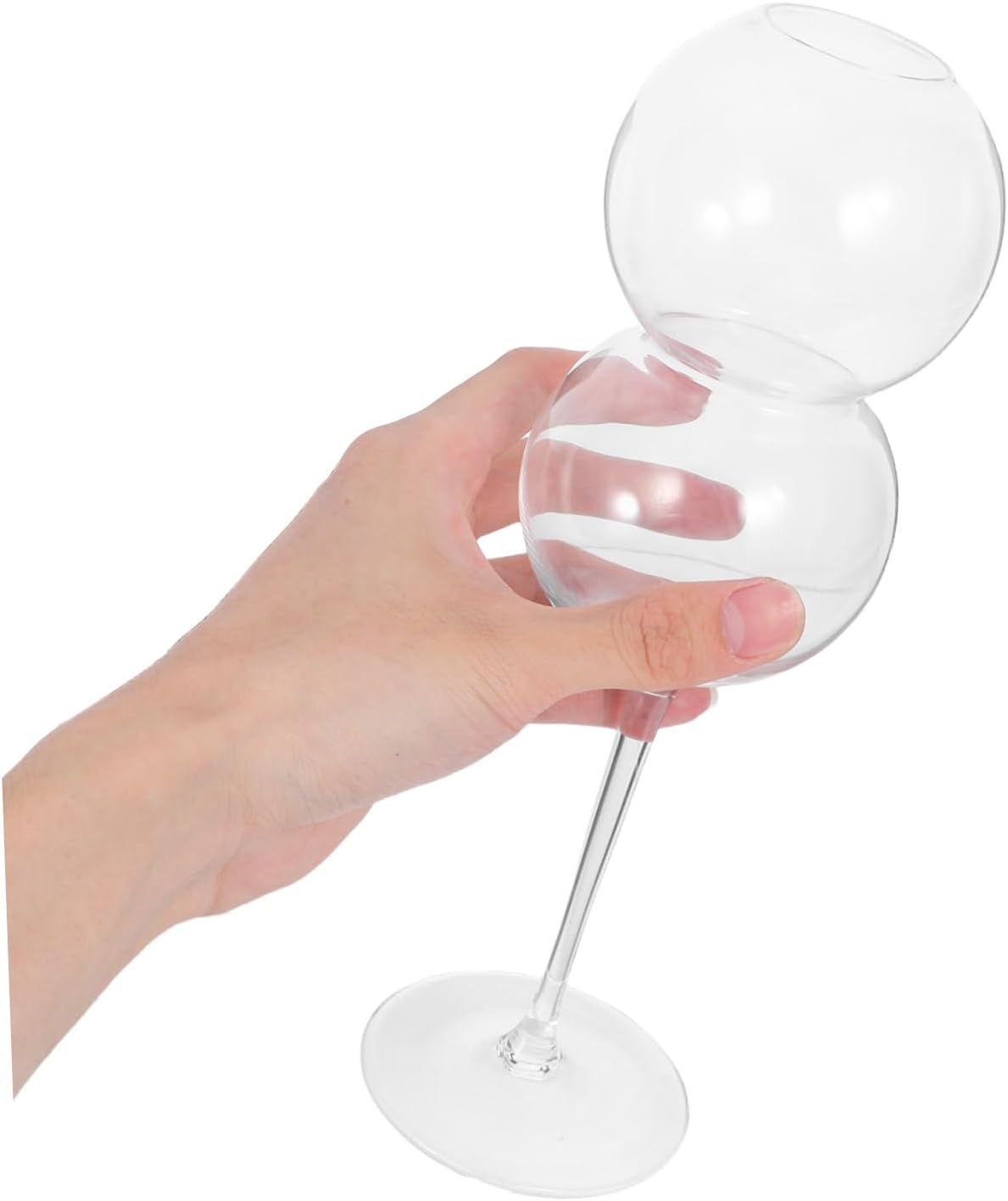 Cabilock 2pcs Decorative Crystal Goblets for Cocktails and Wine Unique Design Glass Cups for Home Parties and Bars Capacity