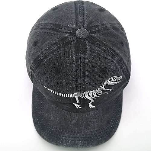 Japoye Boys' Skull Dinosaur Hat Embroider Adjustable Baseball Cap For Kids Ages 3-11 #TOP5