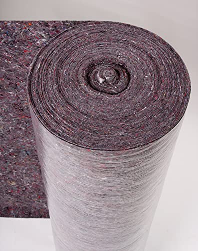 Hard Floor Protector Absorbent Dust Sheet Floor Fleece | Roll of 1M X 25M | 250 gsm | Easy Installation | Anti-Slip & Reusable | Trio Plus
