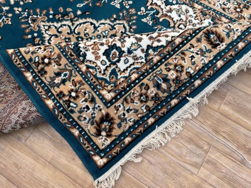 Image of TTC THREAD & TEXTURE CARPET Traditional Comfort: Power-Loomed Carpets for Living Room- Every Space Area Rug Color Red Size 6x8 Feet (180x235cm)