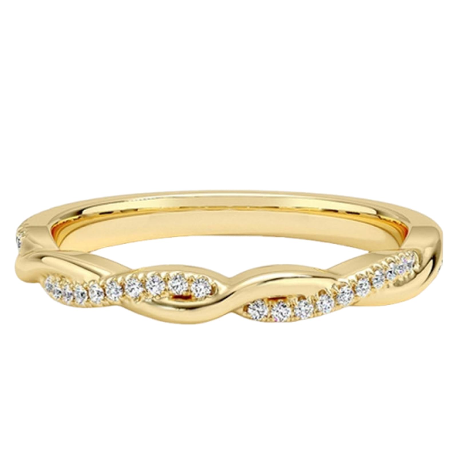 Anillos de compromiso para mujer, oro amarillo