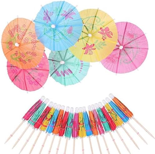 50 parapluies à Cocktail, parapluies à Cocktail pour Boissons, Cu...