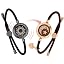 Milanese Rope Black Rose Gold
