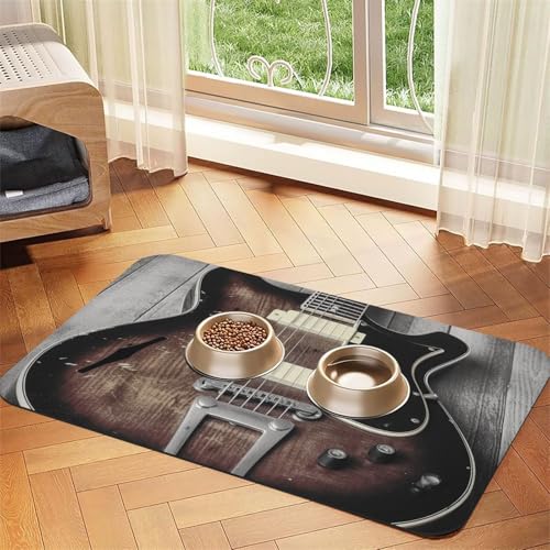 Tapis imperméable à séchage rapide anti-éclaboussures pour gamelle d'eau chat - 2