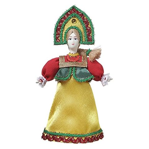 Muñeca de Porcelana Hecha a Mano Rusa en Traje folklórico Tradicional Cover