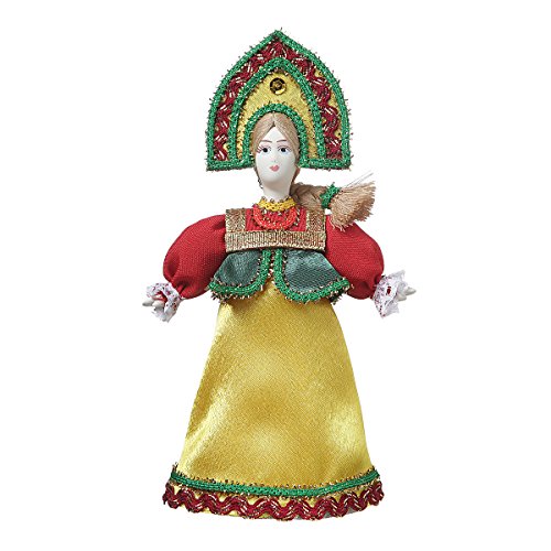 Muñeca de Porcelana Hecha a Mano Rusa en Traje folklórico Tradicional 19 cm 06-22