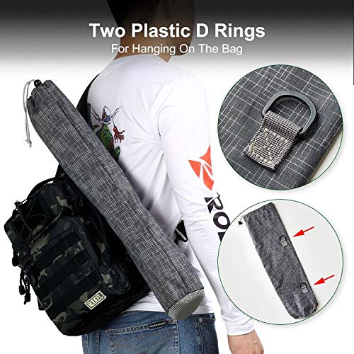 Rodeel Rubber Coated 61" Telescopic Fishing Folding Landing Net Pole Extending 23-61 inch 58-155 cm for Fly Carp Course Sea - Image 7