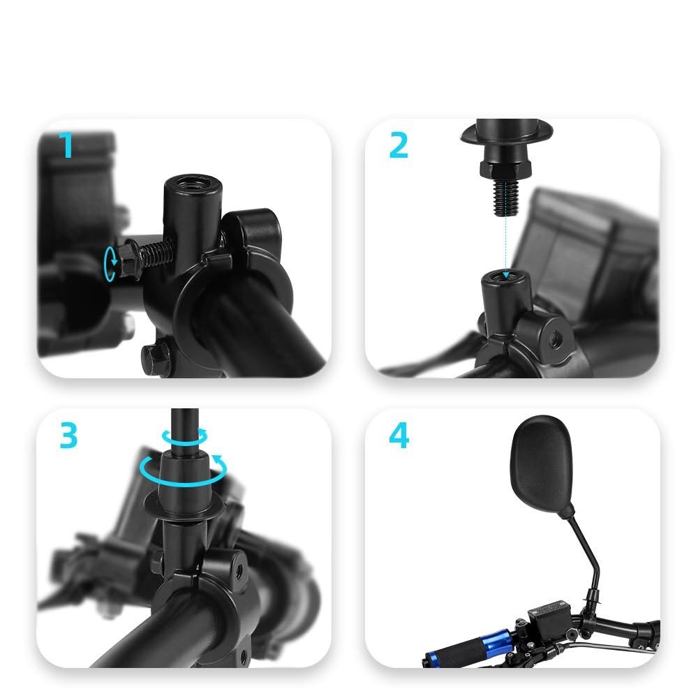 Motor spiegels Voor Polaris Voor Sportman ATV Universele Achteruitkijkspiegel 8mm Stuur Beugel Houder Klem 7/8 Motor zijspiegel