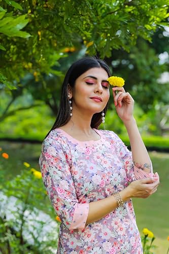 Image of Sugathari Women's Kurta Set for Women | Women Kurta | Women Kurta Sets Kurtis | Women Kurta Pant Set | Women Kurta Pant Set Women Kurti Set with Pant | Women Kurti Set with Pant Cotton (KP 96)
