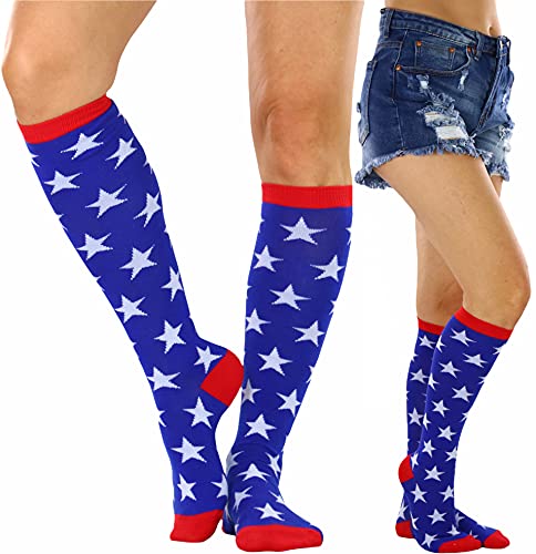 Image of ToBeInStyle Women's Acrylic Knee High Print Socks