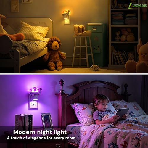 Image of L LOHAS LED Night Light for Kids, 3D Cute Turtle Night Lights