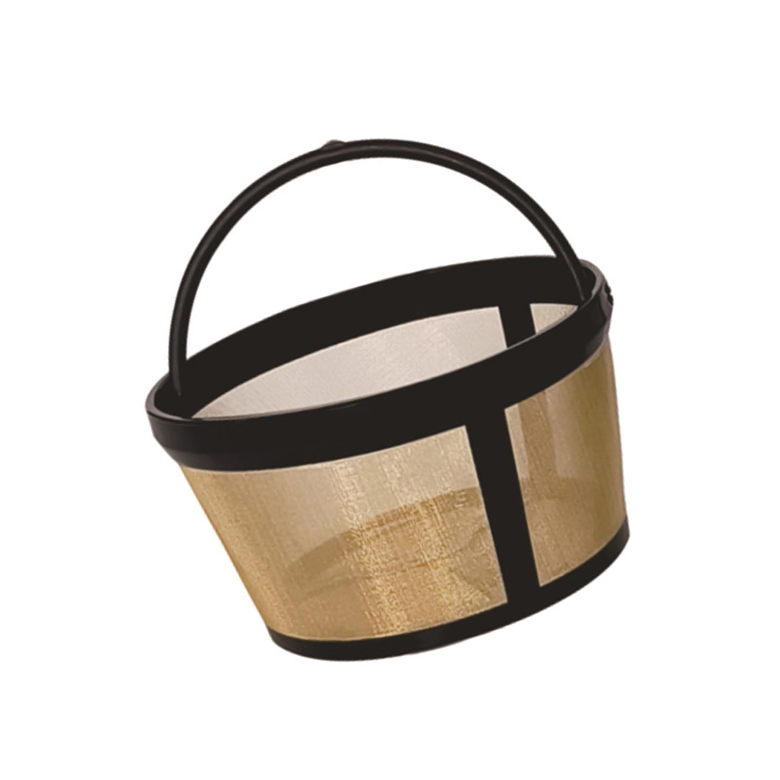 MICFENY Practical Golden Tone Coffee Filter Sturdy Coffee Filter Coffee Strainer for 4/6/8/12 Cup Basket Styles Coffee Maker
