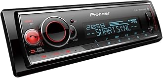 Pioneer MVH-S520BT 1-DIN receiver with Bluetooth, multi colour illumination, USB, Spotify, Pioneer Smart Sync App and compatible with Apple and Android devices.
